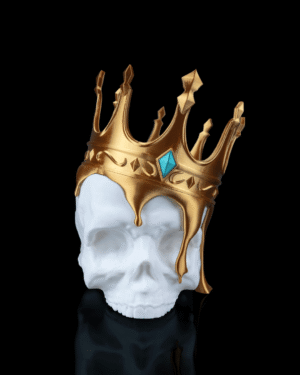 Skull With Dripping Crown