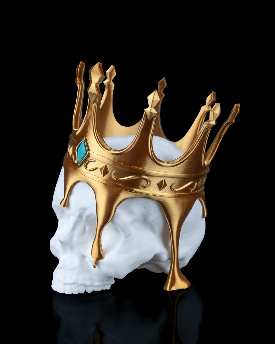 Skull With Dripping Crown - Image 3