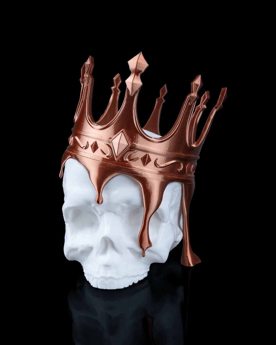 Skull With Dripping Crown - Image 4